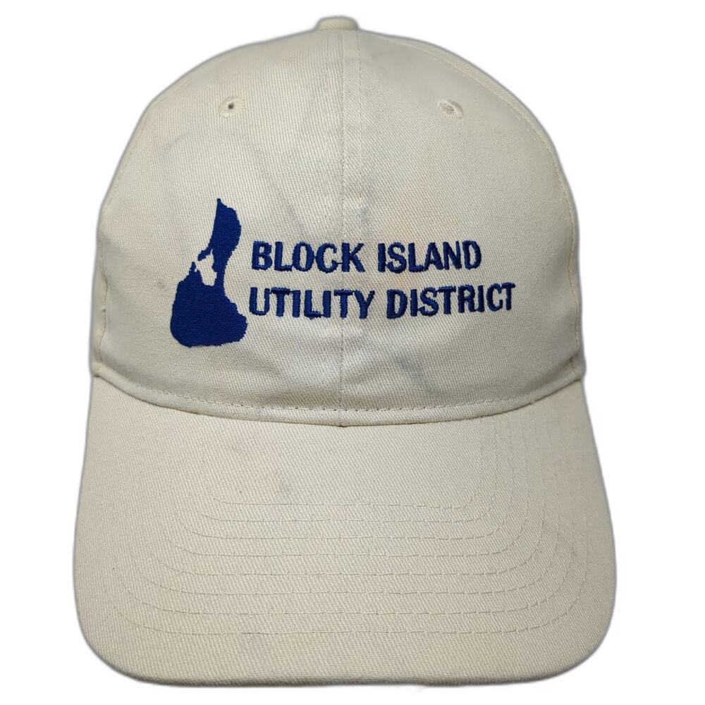 Hit Baseball Cap Beige One Size Block Island Utility District Strapback Hat